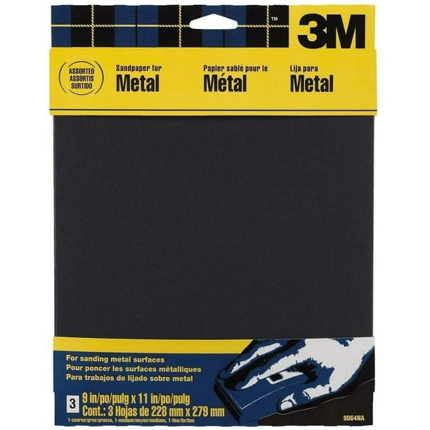 3M 9064NA Emery Sandpaper 9 x 11 Assorted Grit Size Metal Sand Paper Grit Assort 3M 9064NA Emery Sandpaper 9 x 11 Assorted Grit Size Metal Sand Paper Grit Assort
